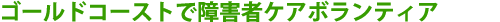 �S�[���h�R�[�X�g�ŏ�Q�҃P�A�{�����e�B�A